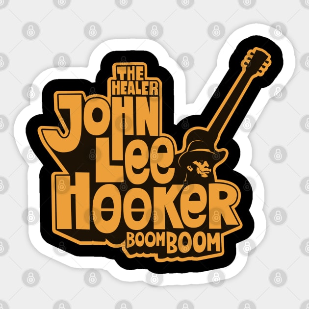 John Lee Hooker 'The Healer' Shirt Sticker by Boogosh